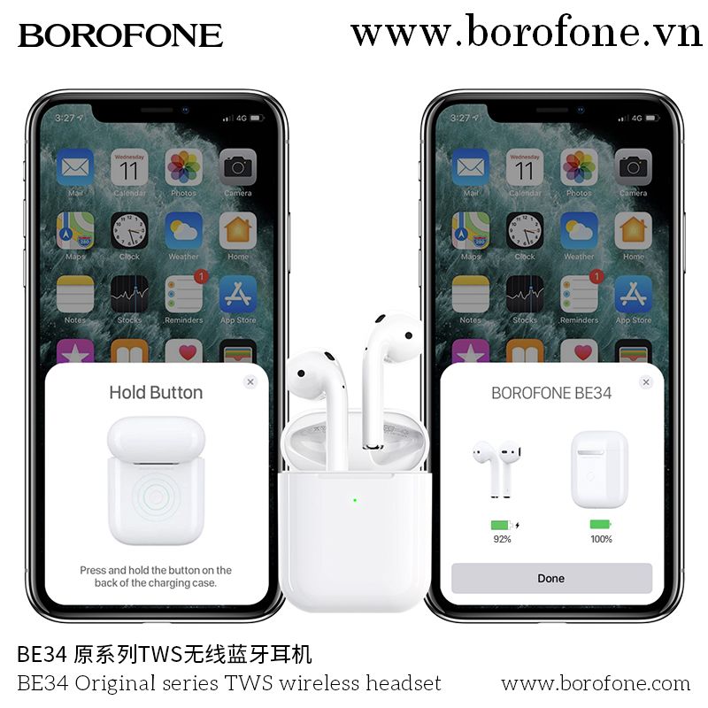 Tai bluetooth Borofone BE34
