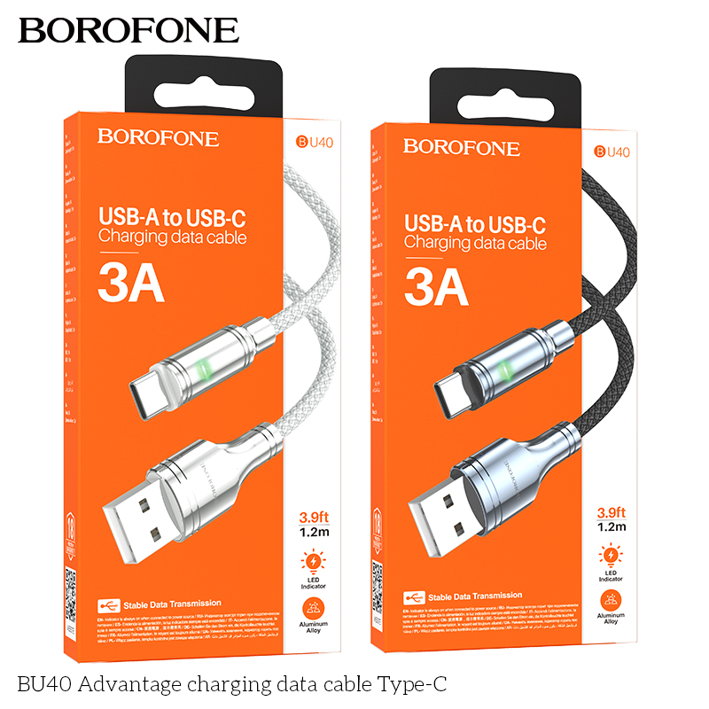 Cáp dữ liệu sạc BU40 Advantage TypeC