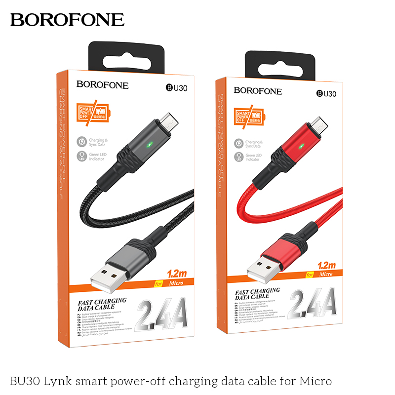 Cáp dữ liệu sạc tắt nguồn thông minh BU30 Lynk cho Micro