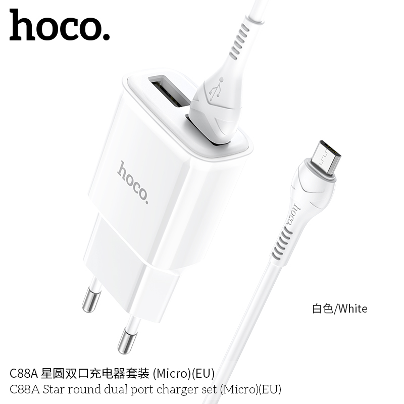 BỘ CÓC KÈM SẠC HOCO C88A MICRO